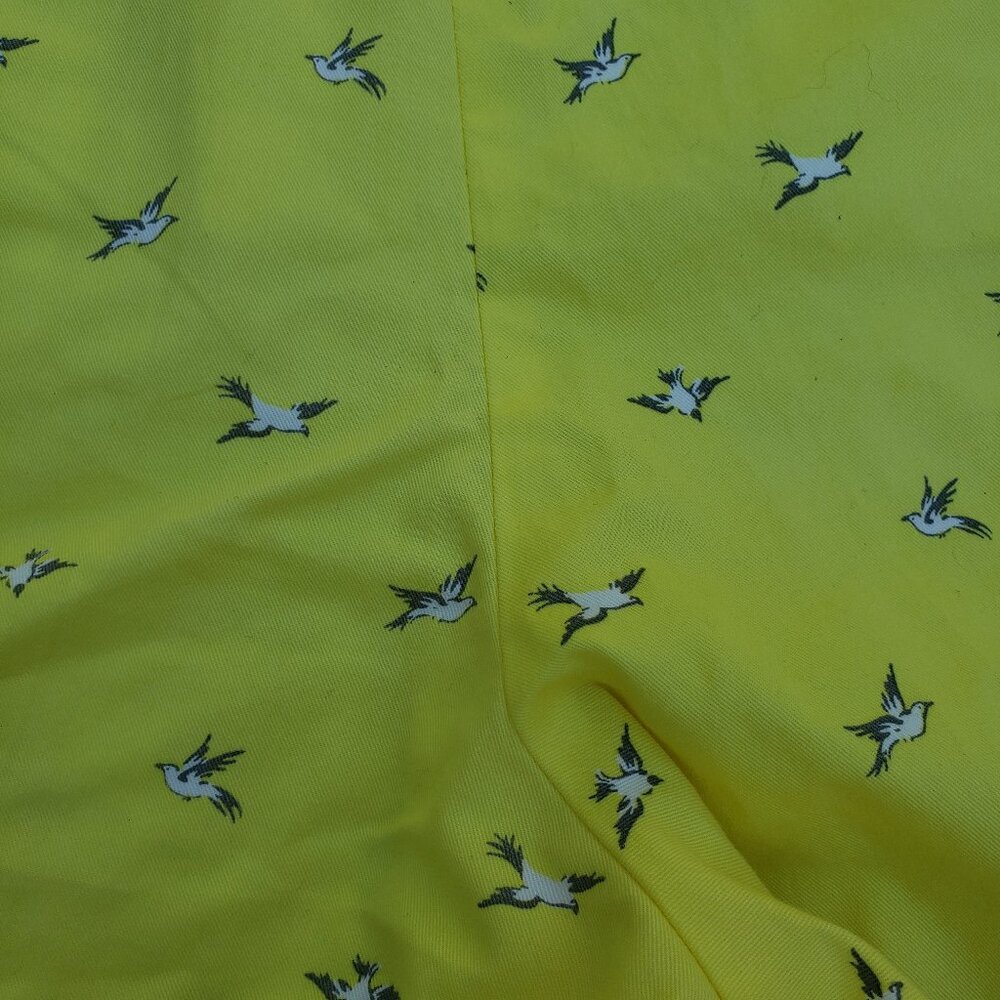 Merona yellow 'flying bird' cotton shorts - size 12 - Picture 6 of 7